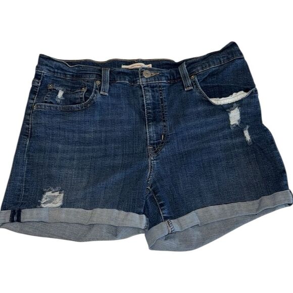 Levi’s Women’s Mid Length Shorts Size 31 Waist - Picture 1 of 8